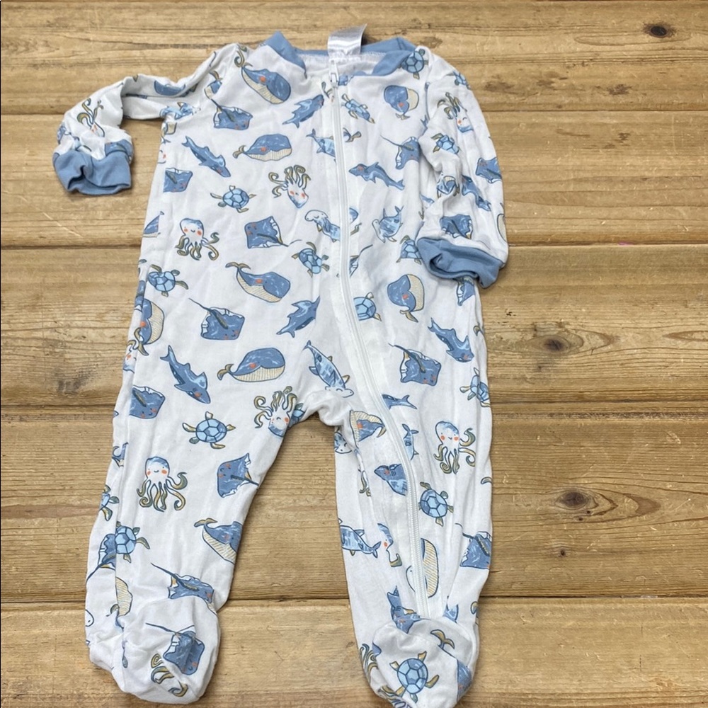 Blue and White Kids bamboo  One Piece